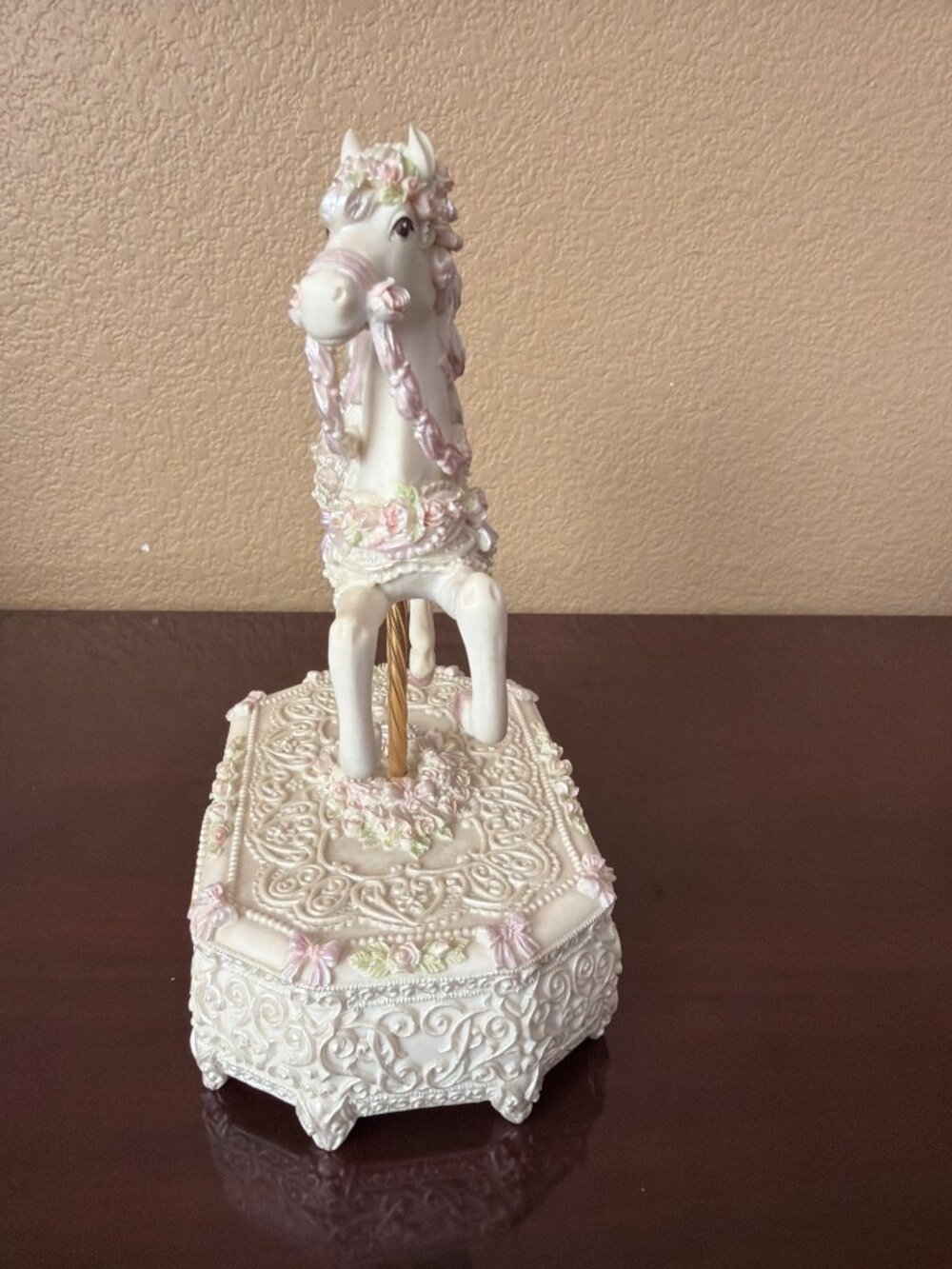 1998 San Francisco Music Box Some Enchanted Evening Carousel Horse Parker Fulton - Picture 4 of 16